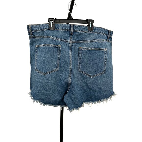 Wild Fable High Rise Distressed Denim Shorts Size 18 - Picture 2 of 9